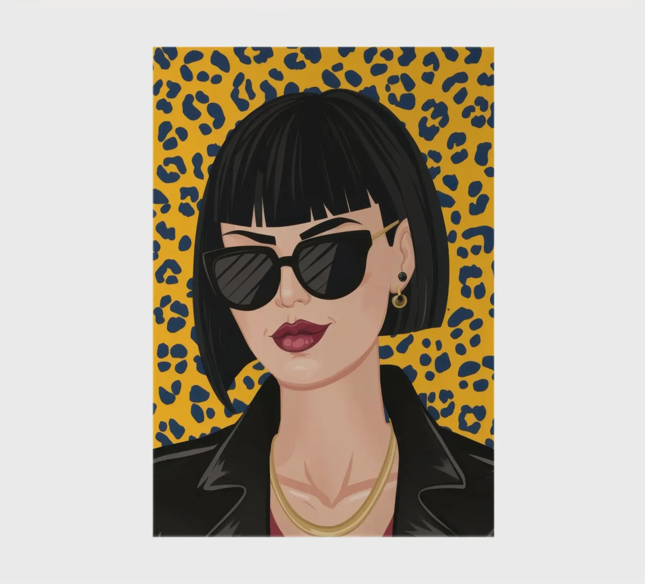 Leopard Print Attitude notebook by Luna Aura
