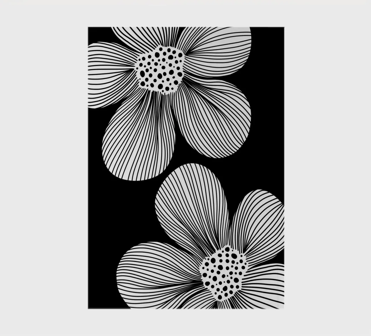 Blossom lines - Linienzeichnung Line Art notebook by BAINAI