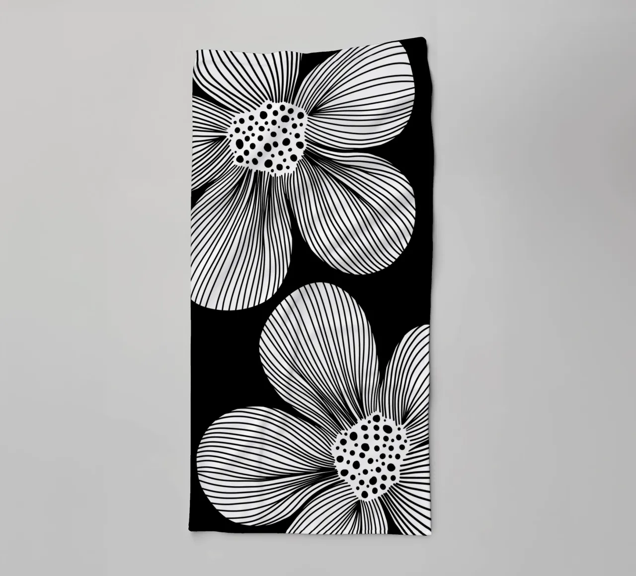 Blossom lines - Linienzeichnung Line Art asciugamano da bagno da BAINAI