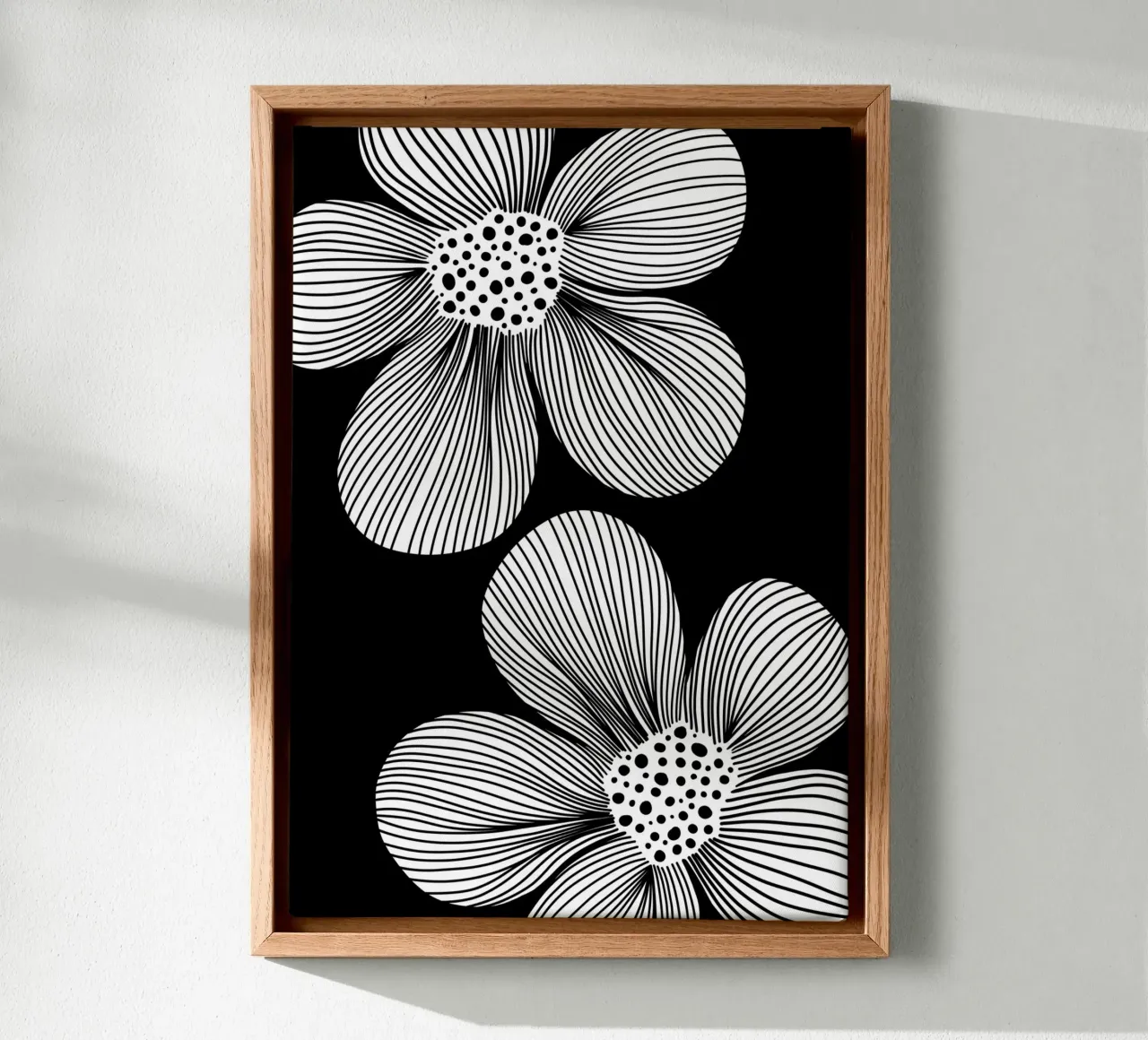 Blossom lines - Linienzeichnung Line Art canvas by BAINAI
