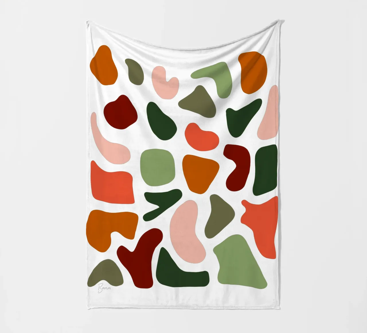 Pastel pattern mid century coperta in pile da BAINAI