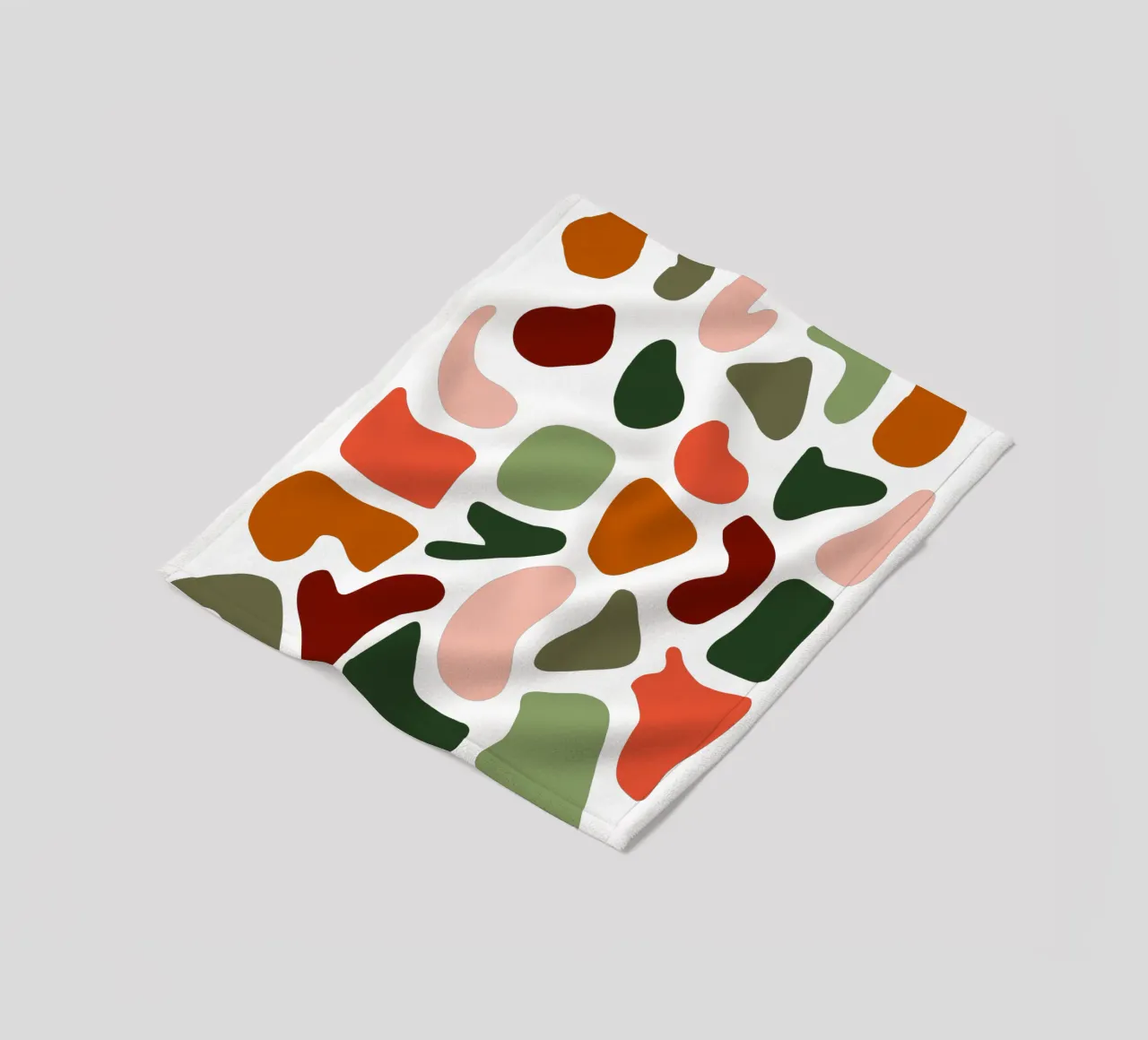 Pastel pattern mid century coperta in pile da BAINAI