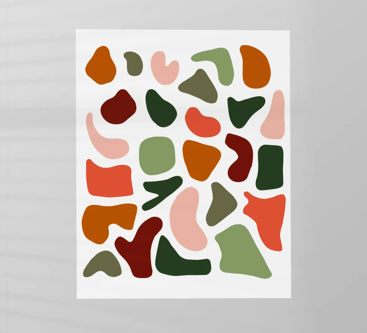 Pastel pattern mid century pellicola backlit da BAINAI