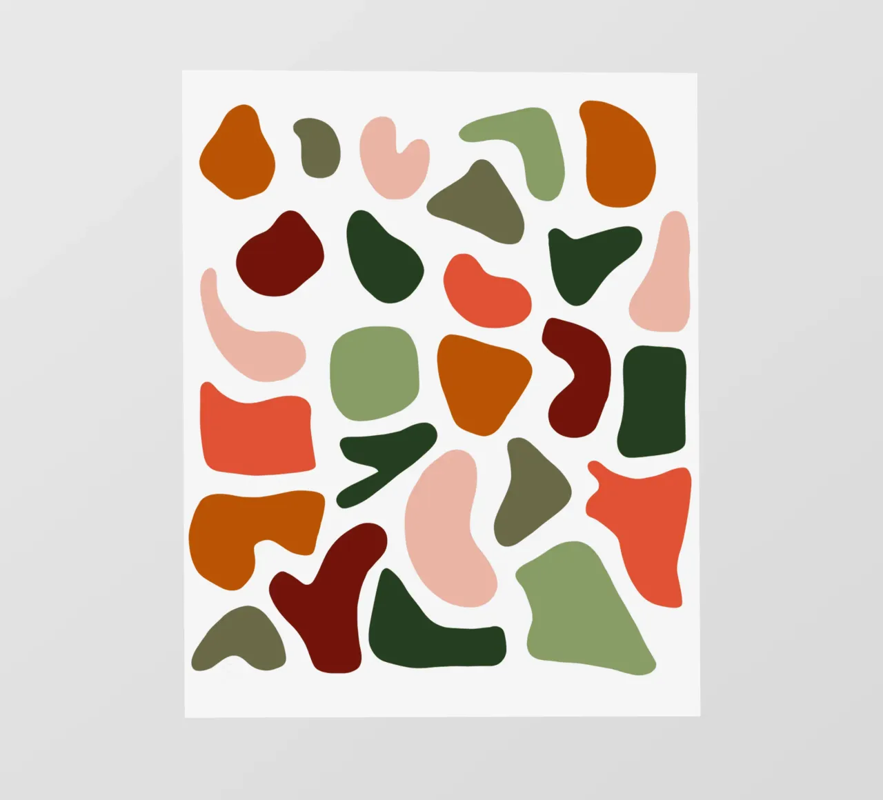 Pastel pattern mid century telo in pvc da BAINAI