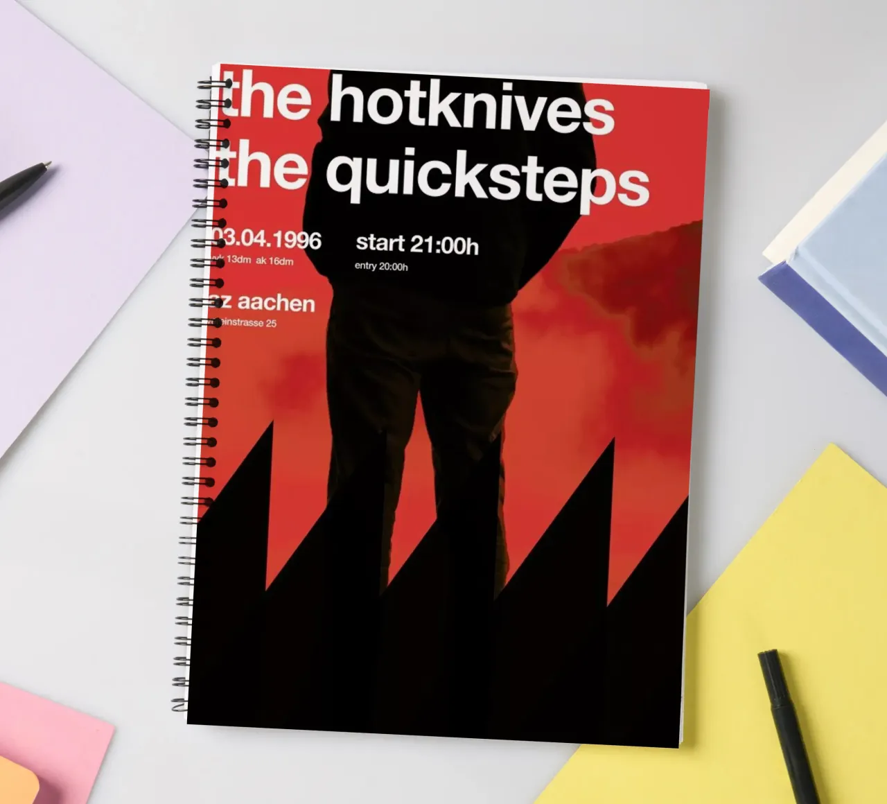 The Hotknives spiral notebook by Stephan Kochs
