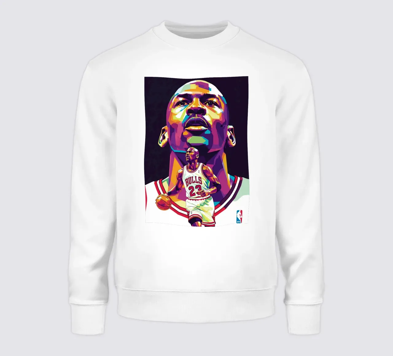 Michael Jordan in posa ravvicinata felpa da Hantamrata