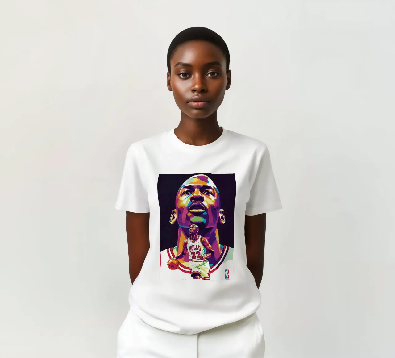 Michael Jordan in posa ravvicinata t-shirt da Hantamrata