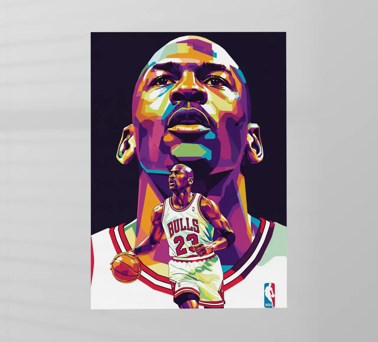Michael Jordan in posa ravvicinata pellicola backlit da Hantamrata