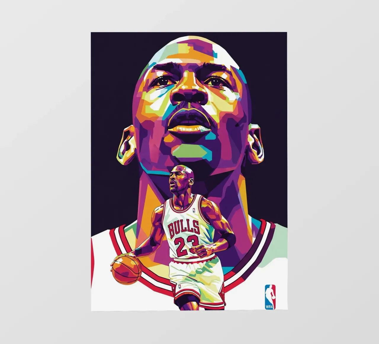 Michael Jordan in posa ravvicinata pellicola backlit da Hantamrata