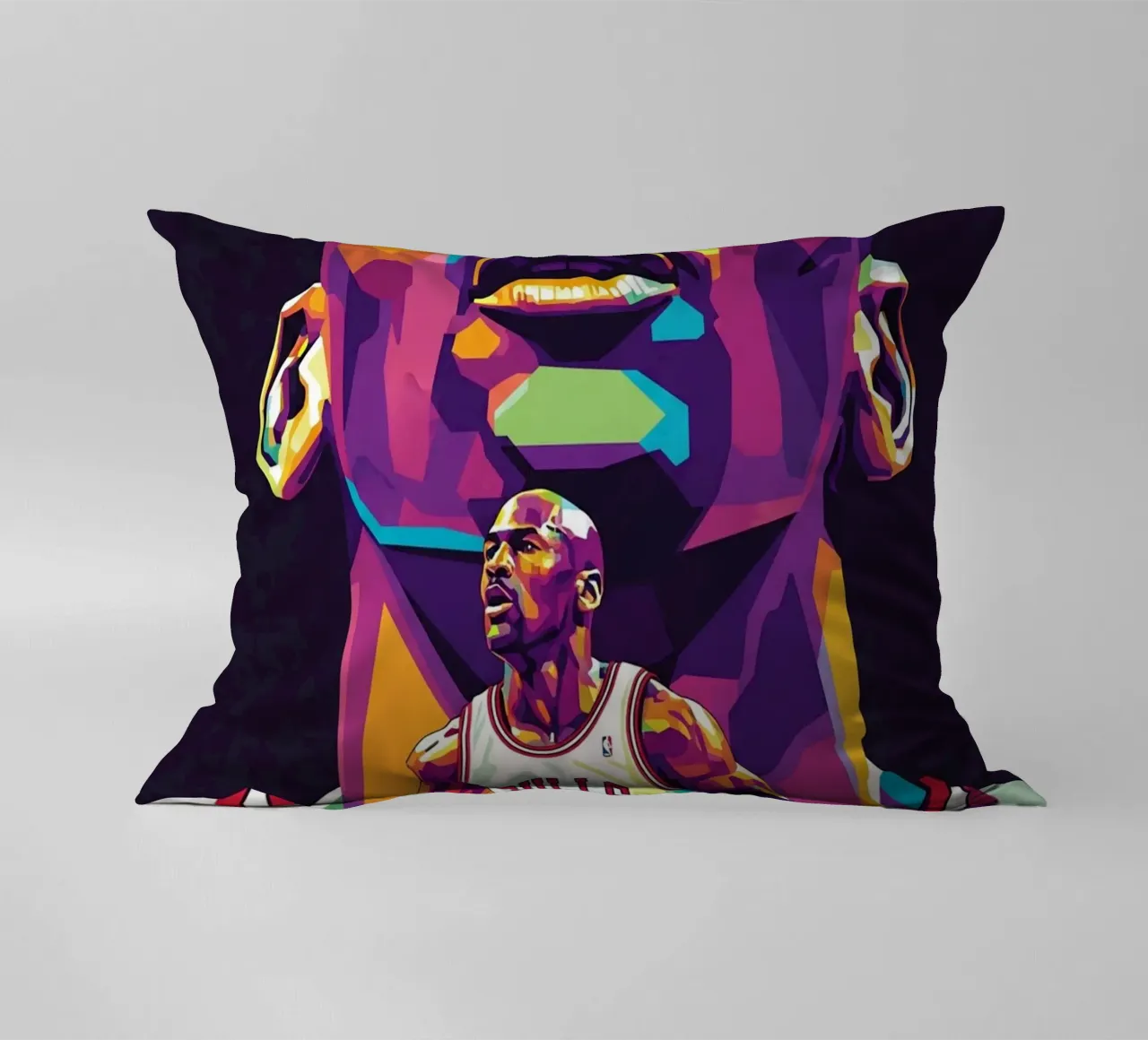Michael Jordan in posa ravvicinata cuscino da Hantamrata