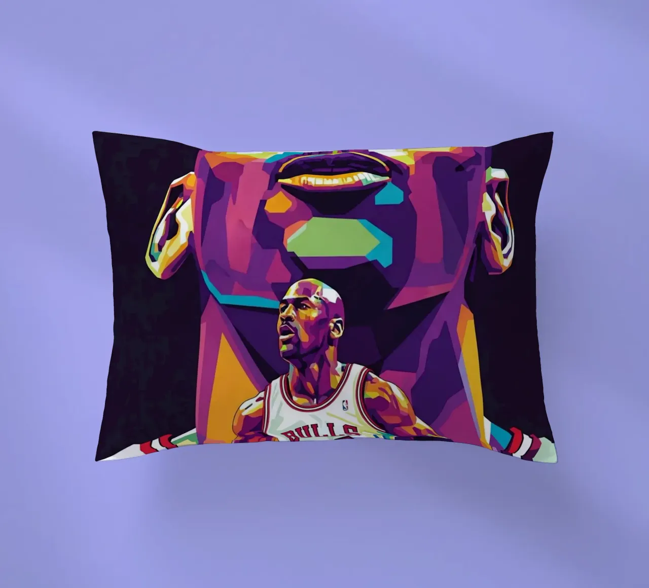 Michael Jordan in posa ravvicinata cuscino da Hantamrata