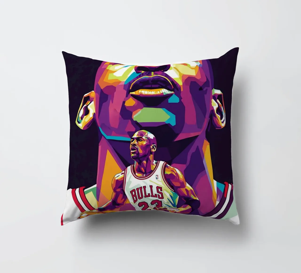 Michael Jordan in posa ravvicinata cuscino da Hantamrata
