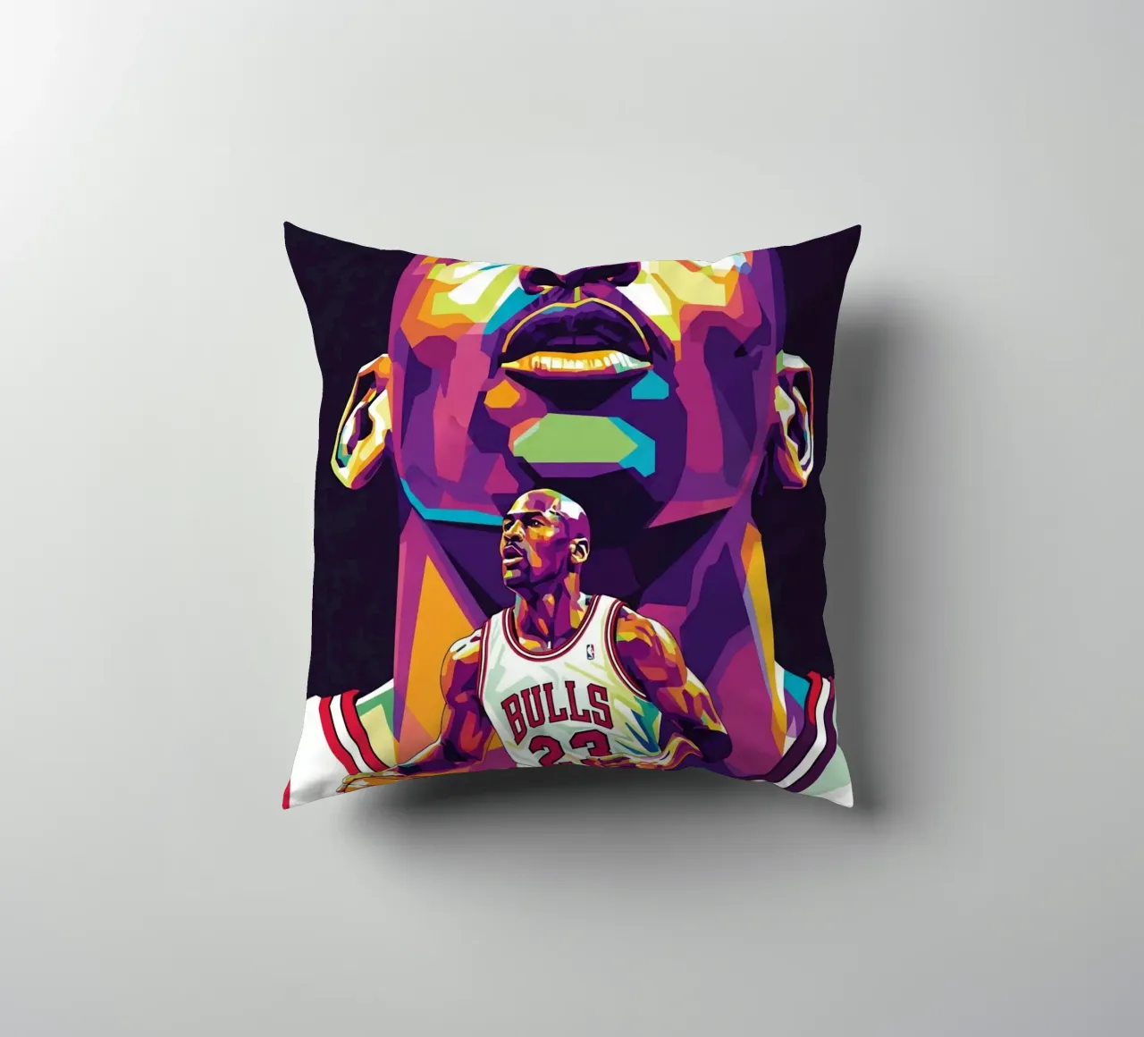Michael Jordan in posa ravvicinata cuscino da Hantamrata