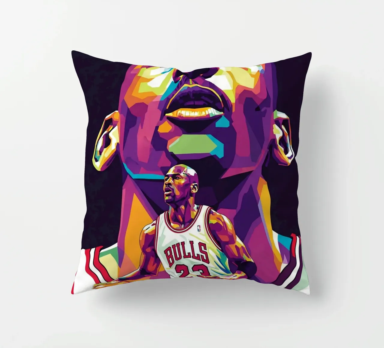 Michael Jordan in posa ravvicinata cuscino da Hantamrata