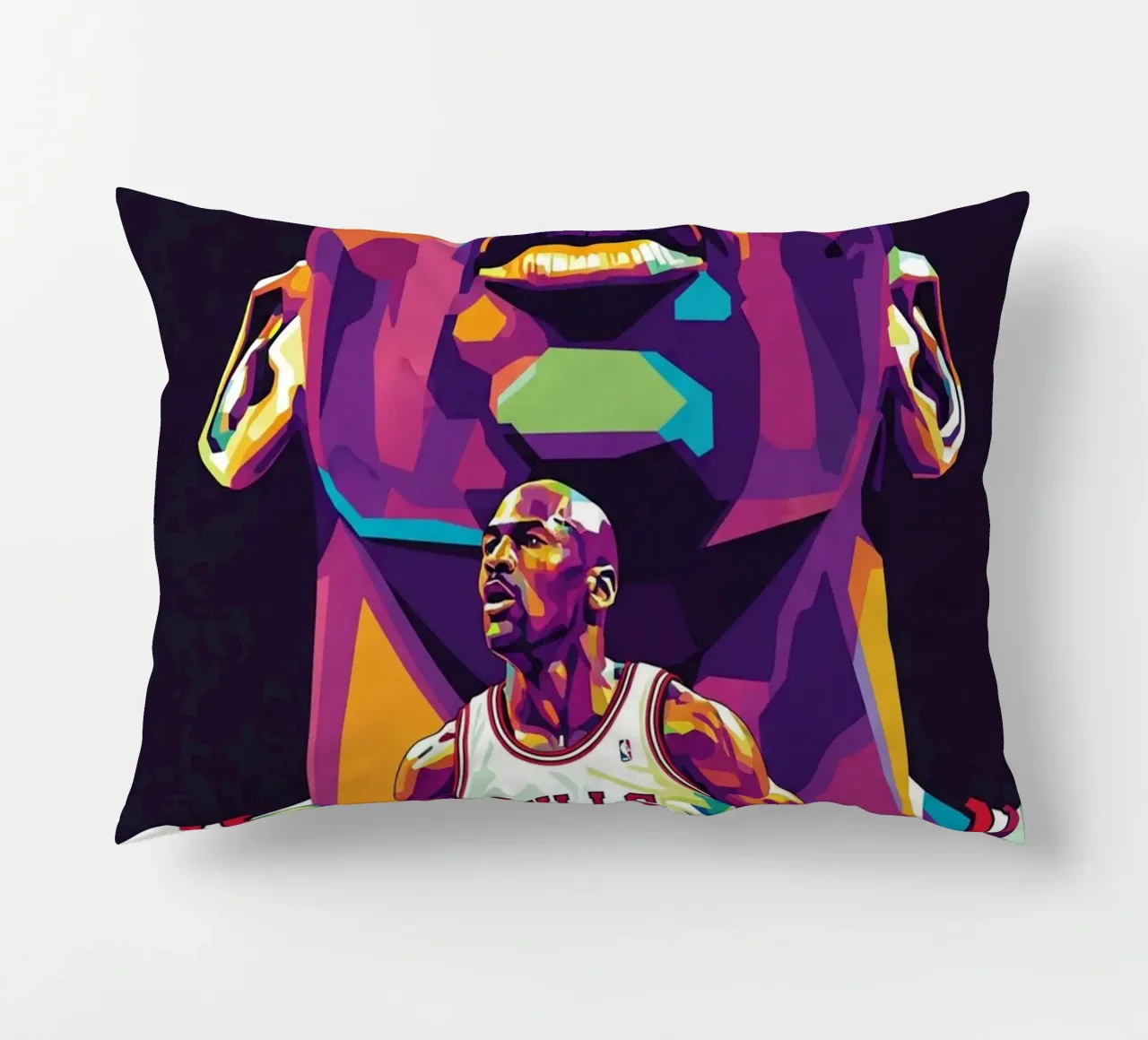Michael Jordan in posa ravvicinata cuscino da Hantamrata