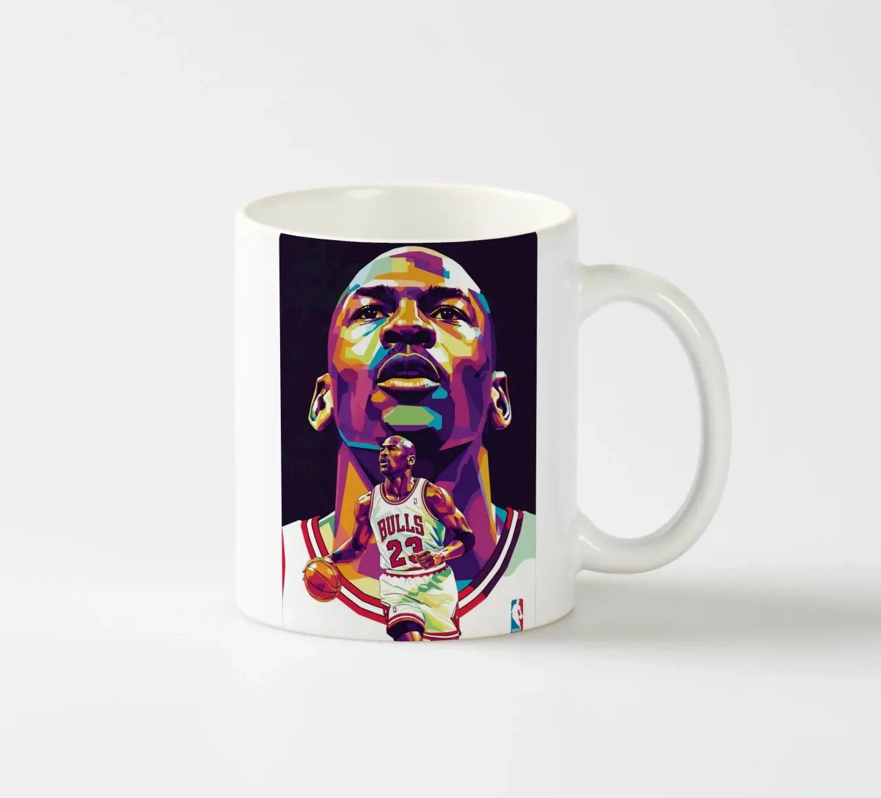 Michael Jordan in posa ravvicinata tazza in ceramica da Hantamrata