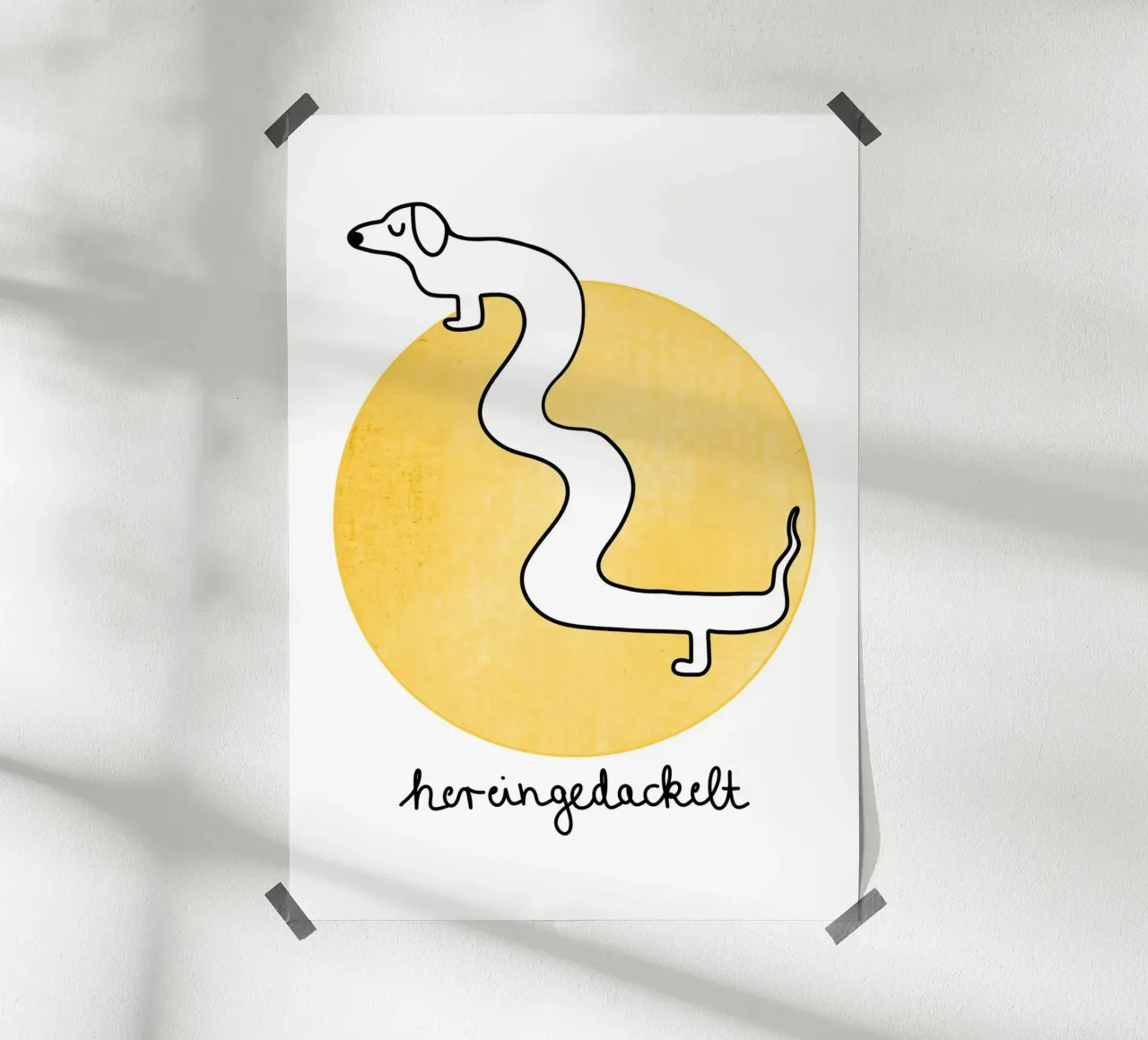 Hereingedackelt poster by BAINAI