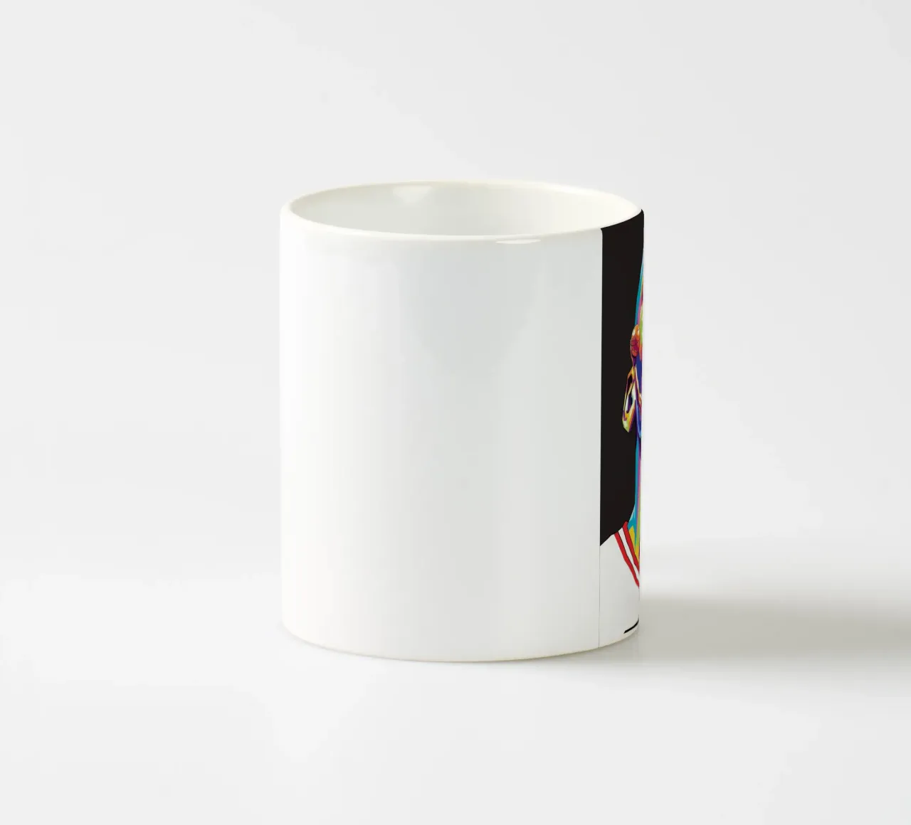 Michael Jordan, ritratto pop art colorato tazza in ceramica da Hantamrata