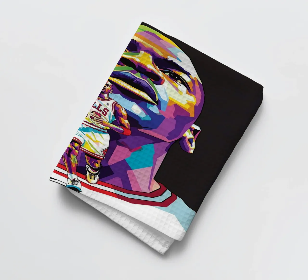 Michael Jordan portrait pop art coloré torchon de Hantamrata