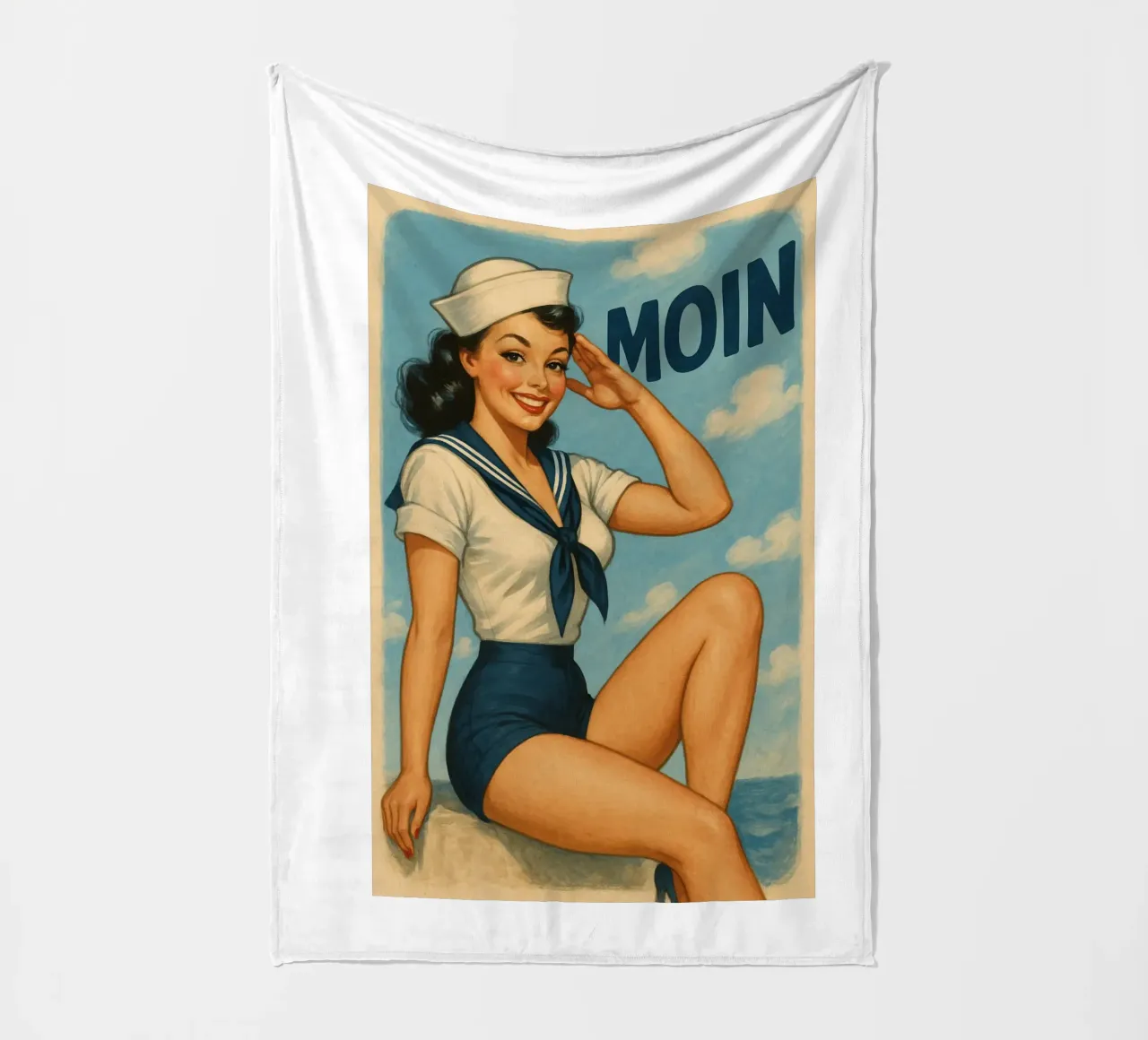 Moin Matrose! coperta in pile da Fies&Fein
