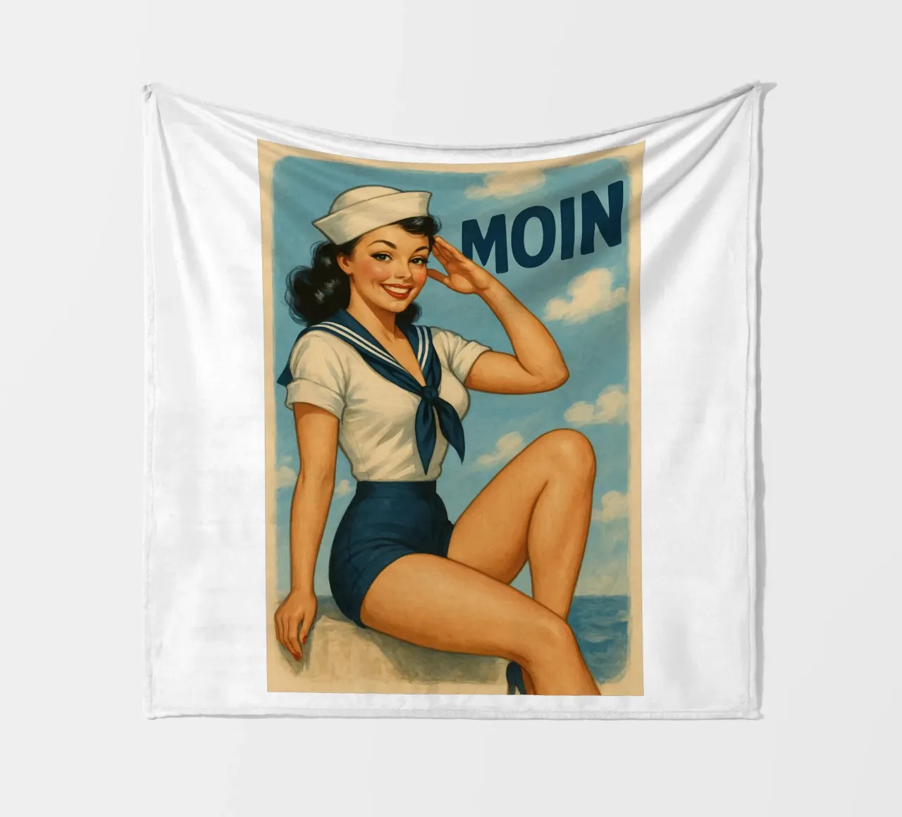 Moin Matrose! coperta in pile da Fies&Fein