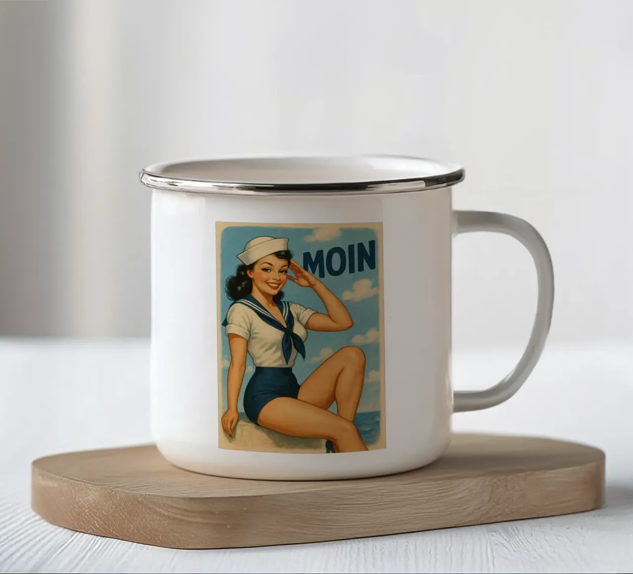 Moin Matrose! tazza in smalto da Fies&Fein
