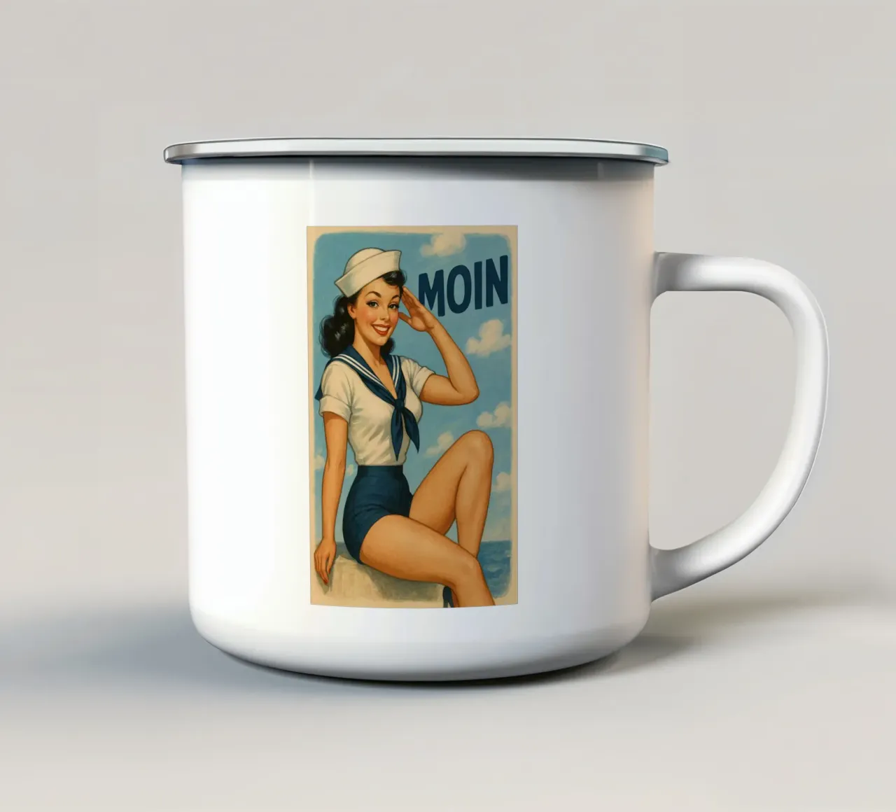 Moin Matrose! tazza in smalto da Fies&Fein