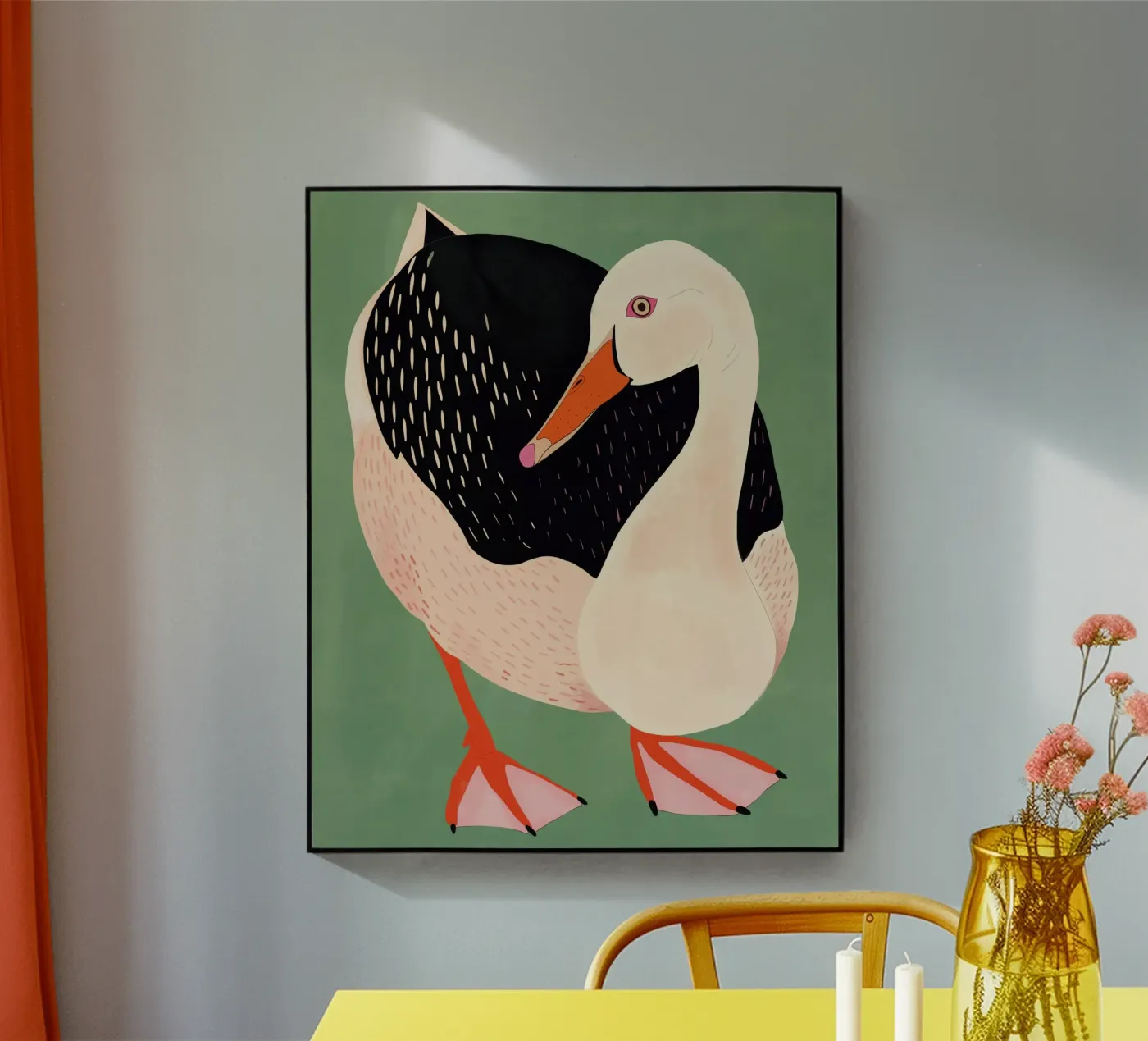 Ente Acryl-Glas von ArtsySesta