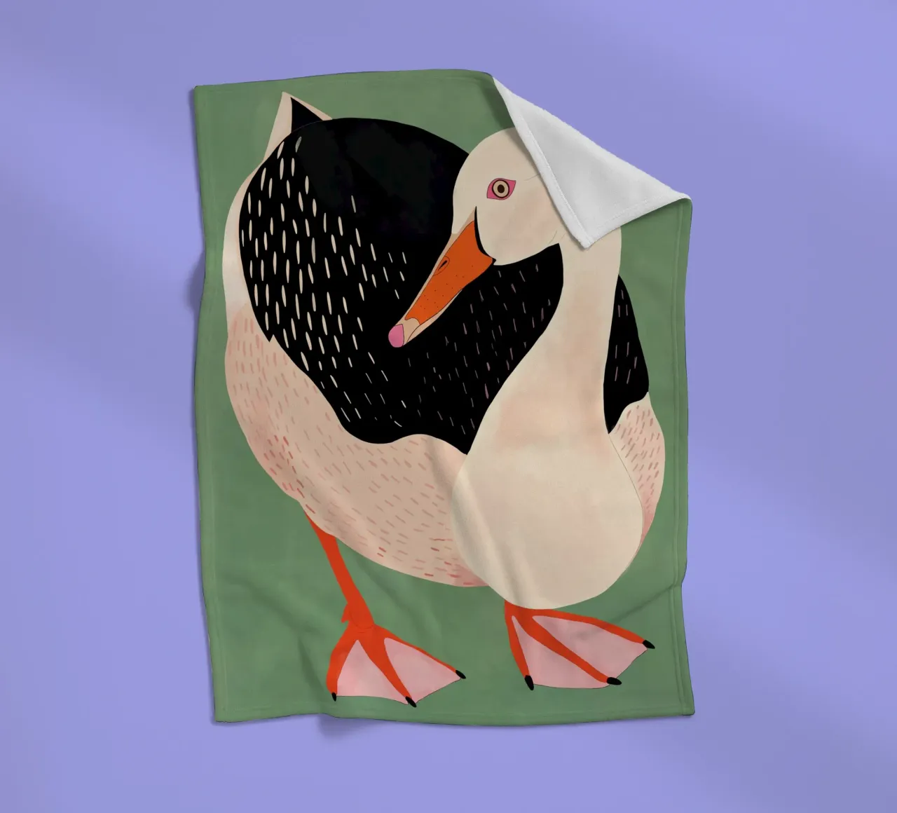 Eend fleecedeken van ArtsySesta