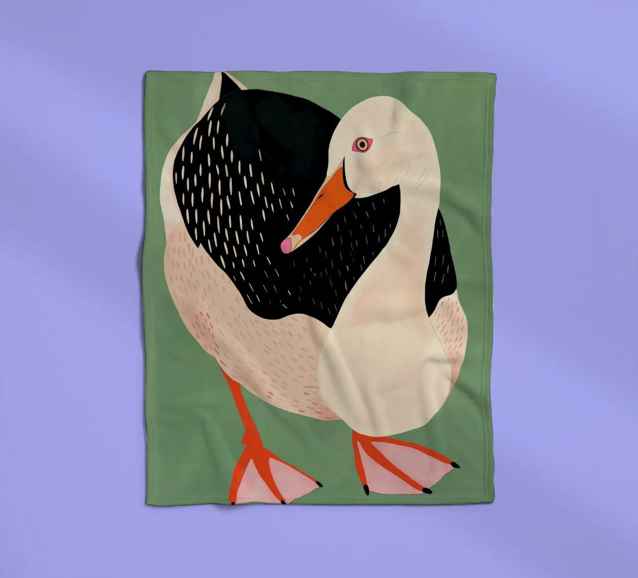 Eend fleecedeken van ArtsySesta