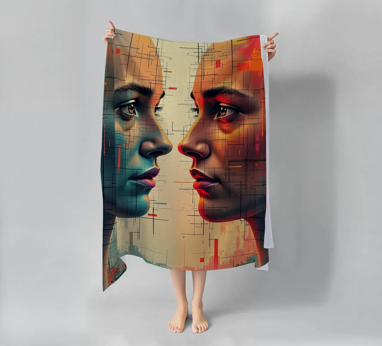 Immagine_specchio_colorata_8 telo mare da AI-Portraits by LK