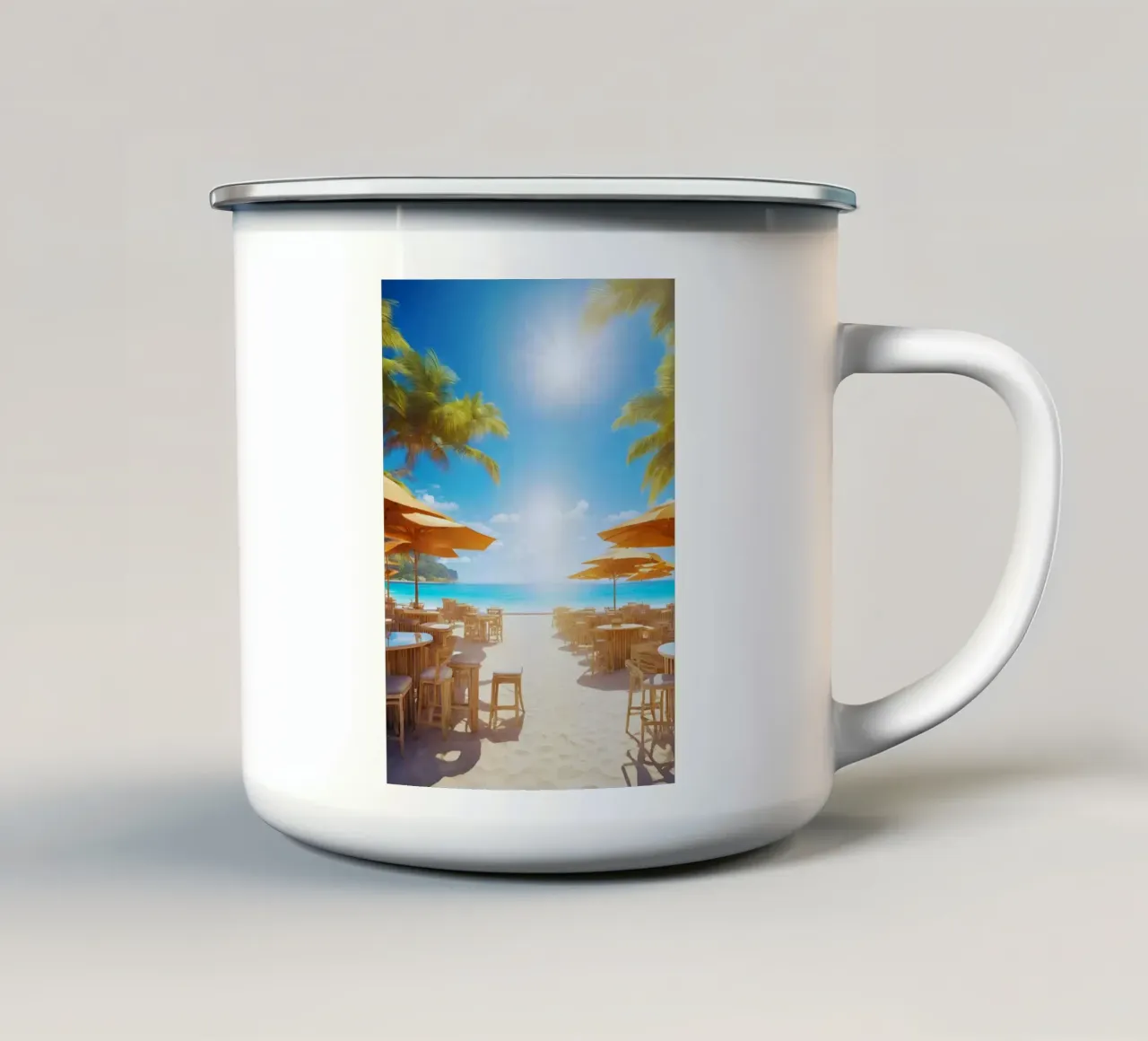 Karibikträume tazza in smalto da Poster Dreams