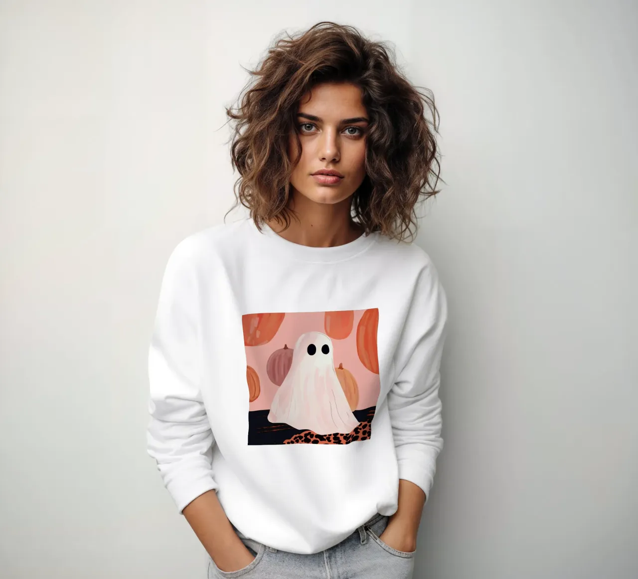 Fantôme d'Halloween sweat de ArtsySesta