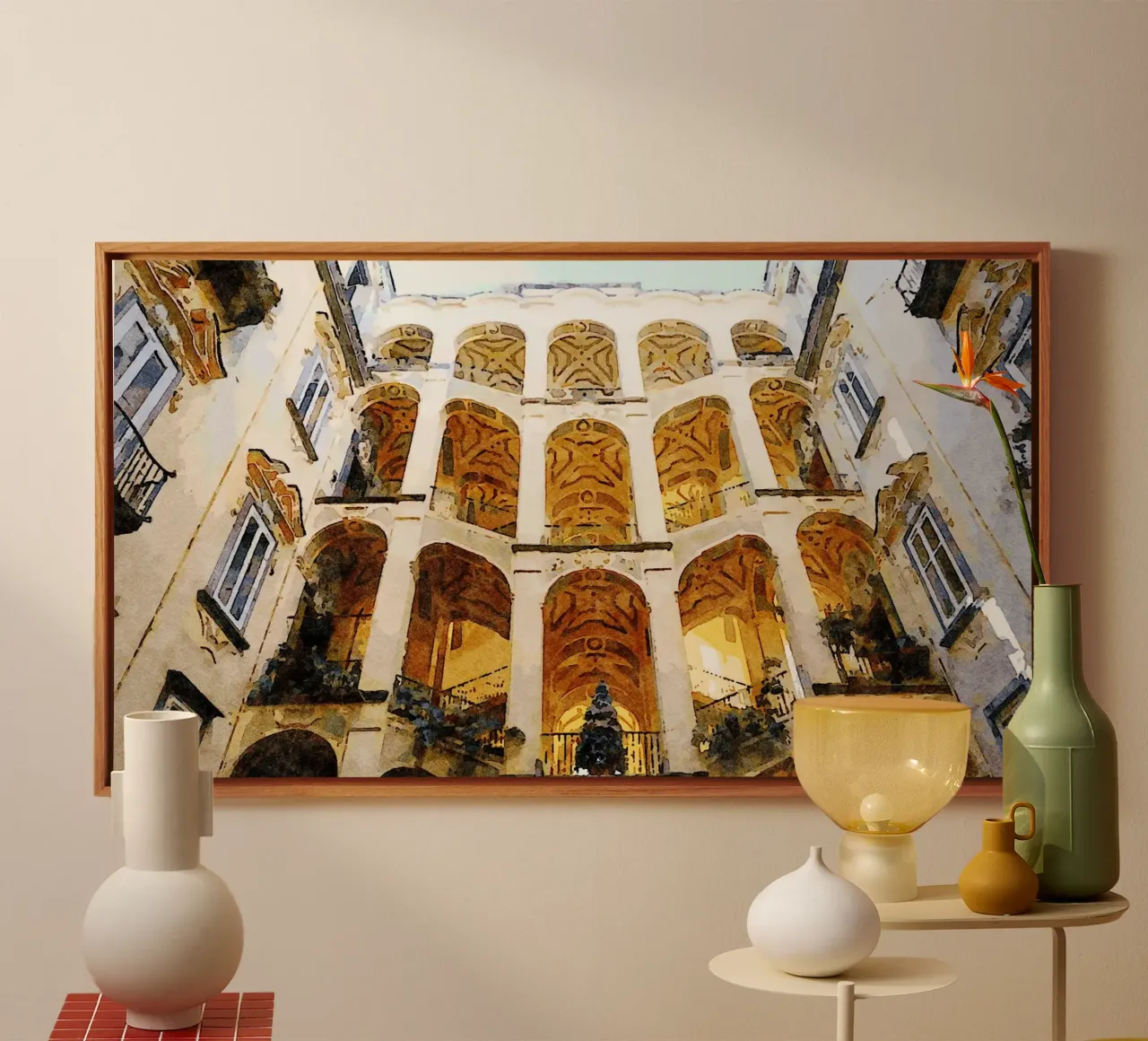 Lo Spagnolo tela con Cornice a cassetta da Massimo Frascogna