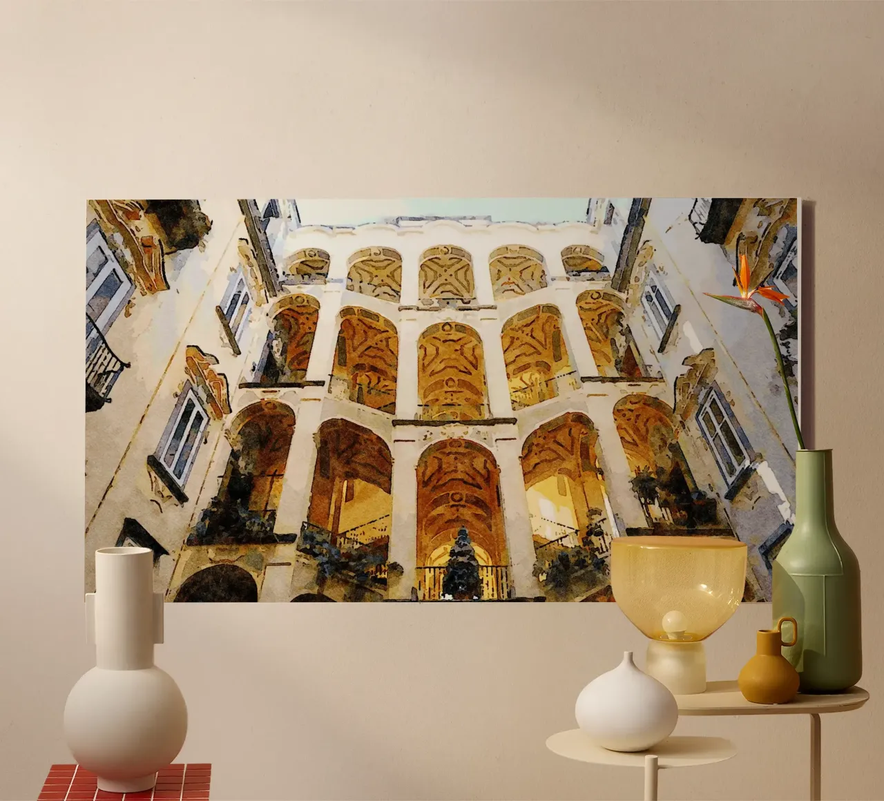 Lo Spagnolo tela con Cornice a cassetta da Massimo Frascogna