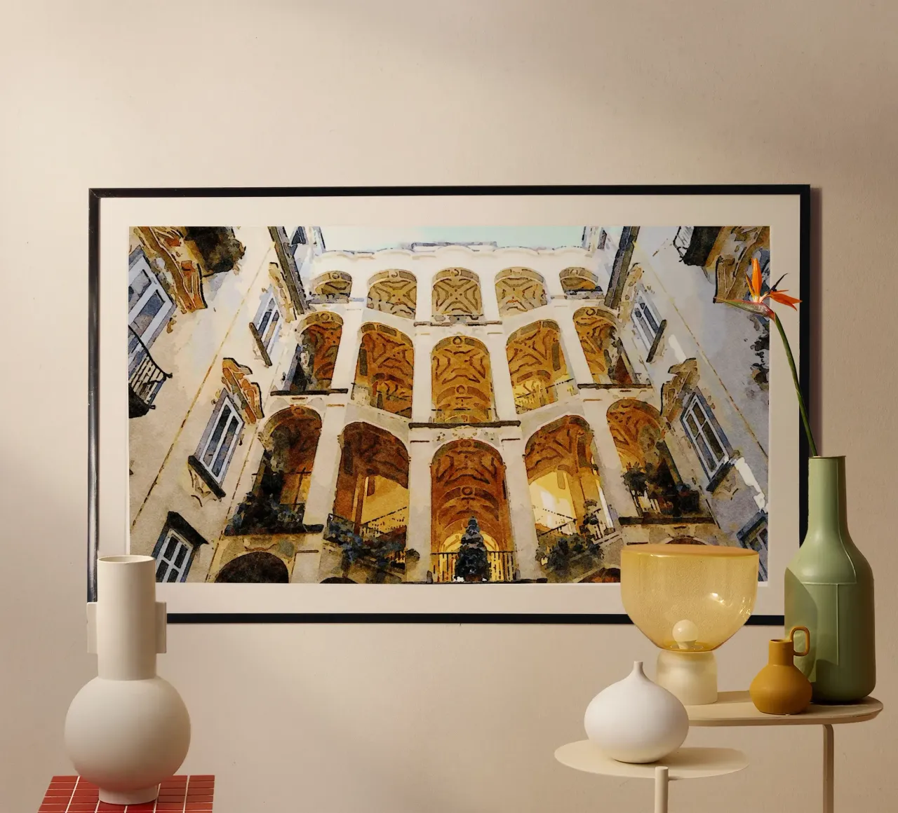 Lo Spagnolo poster con telaio in alluminio da Massimo Frascogna