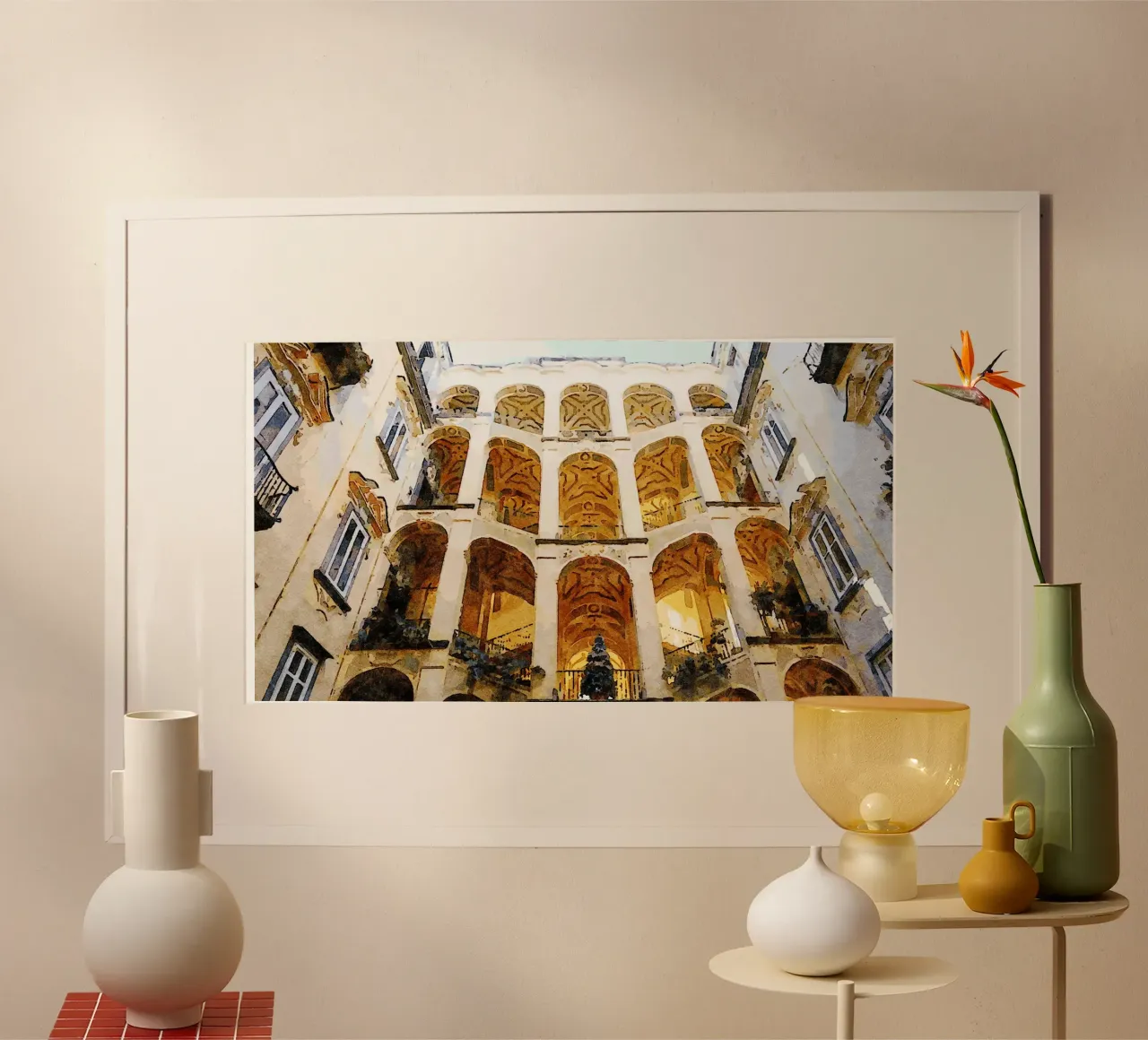 Lo Spagnolo poster con telaio in alluminio da Massimo Frascogna