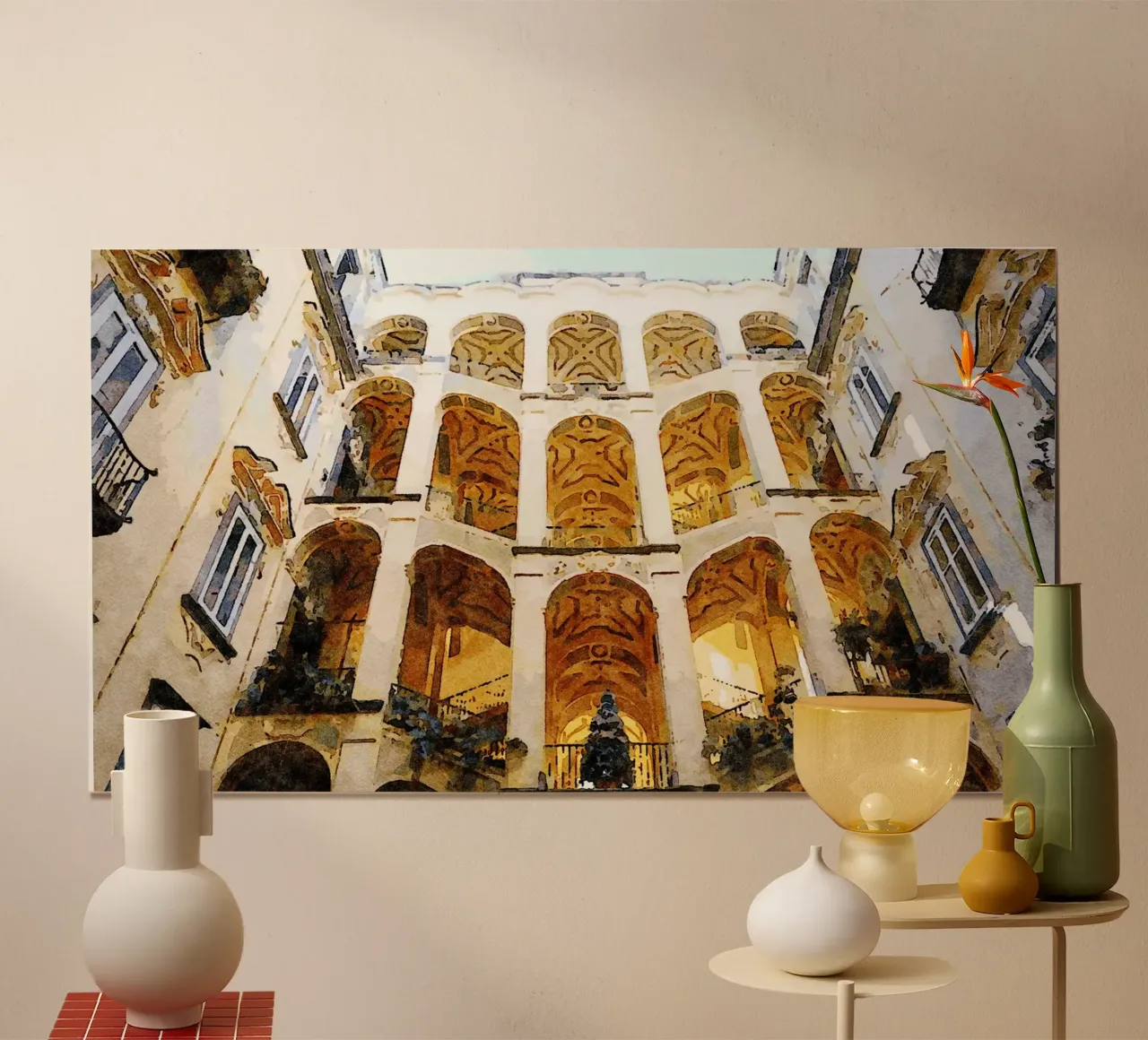Lo Spagnolo poster con telaio in alluminio da Massimo Frascogna