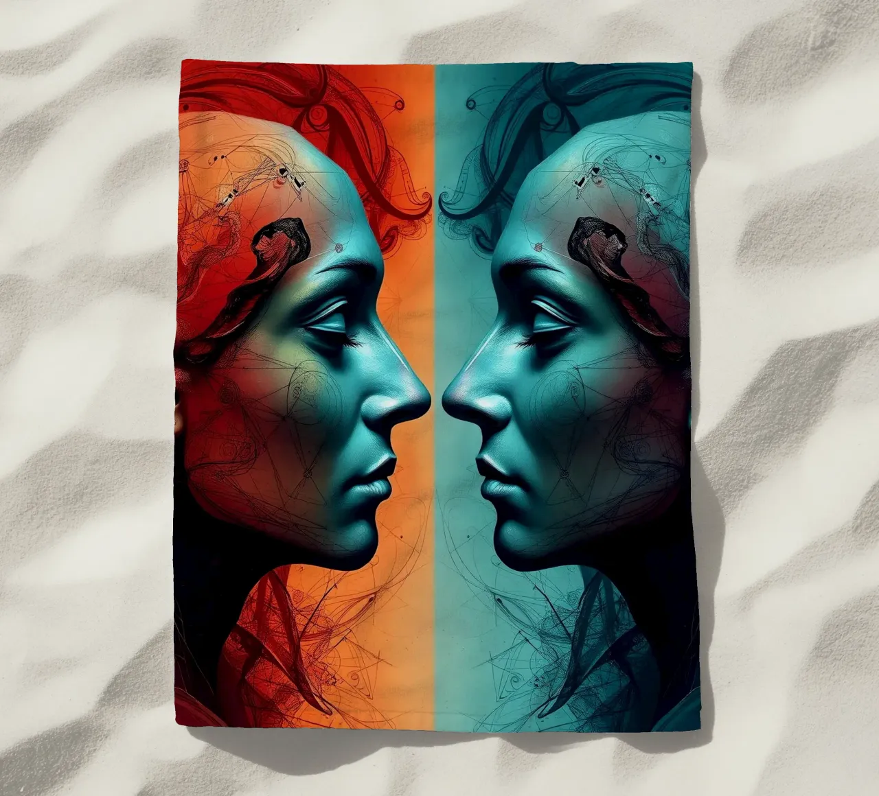 Immagine_specchio_colorata_9 telo mare da AI-Portraits by LK
