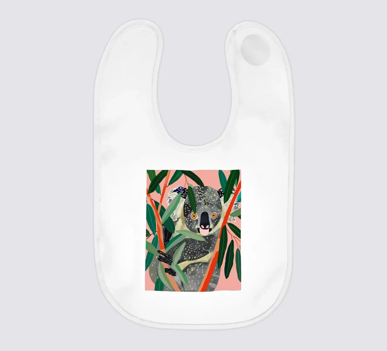Koala baby bib by ArtsySesta