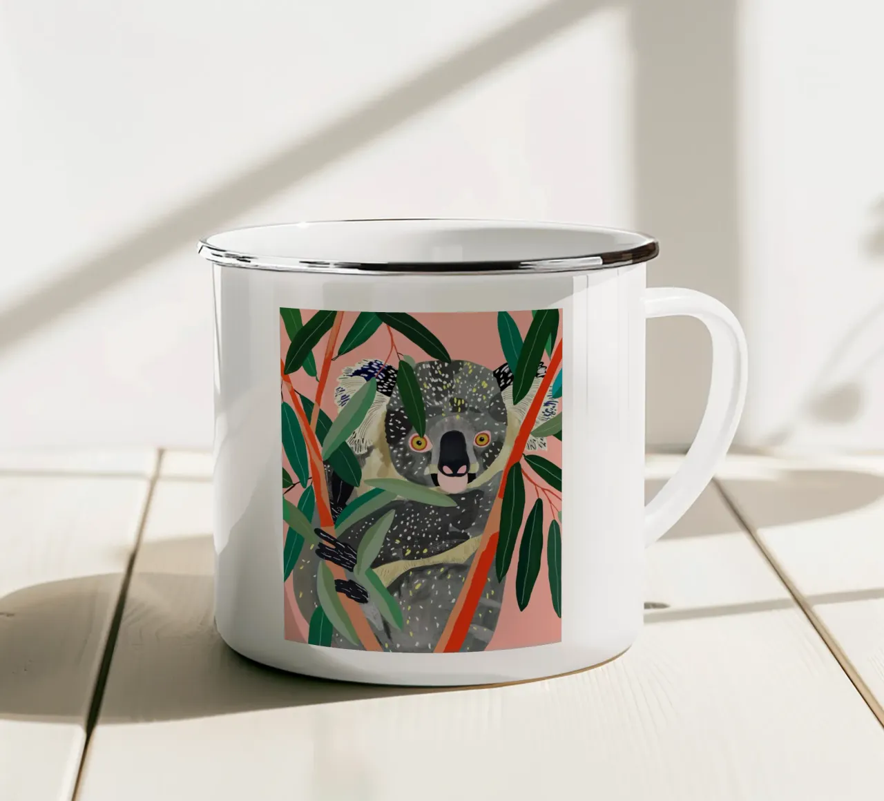 Koala tazza in smalto da ArtsySesta