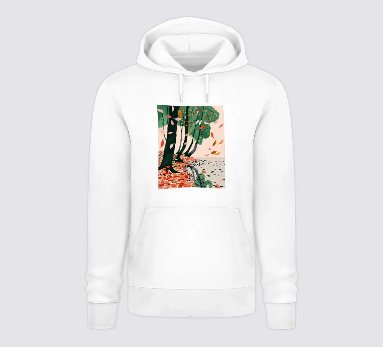 Foglie d'autunno felpa con cappuccio da ArtsySesta