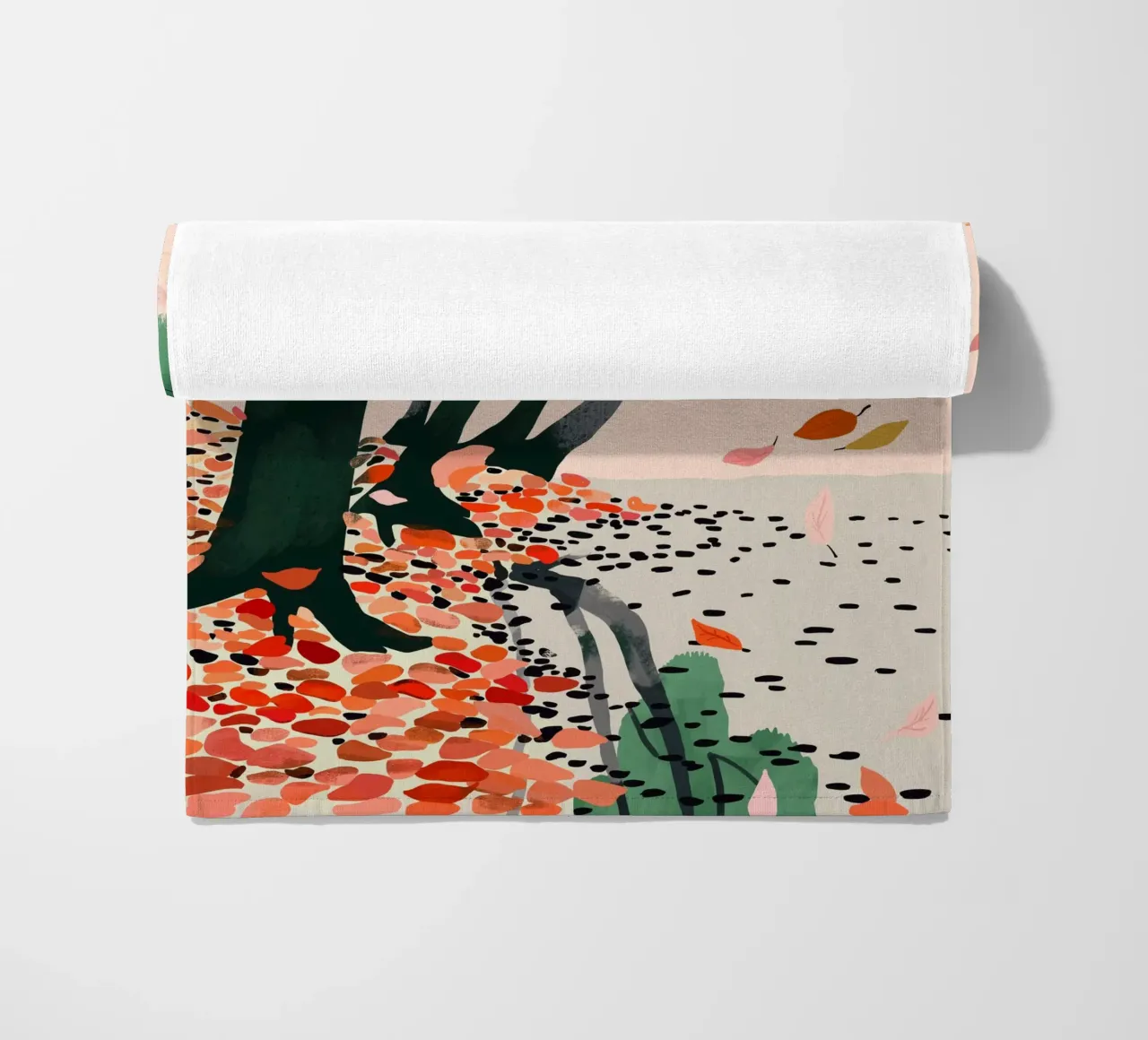 Foglie d'autunno telo mare da ArtsySesta