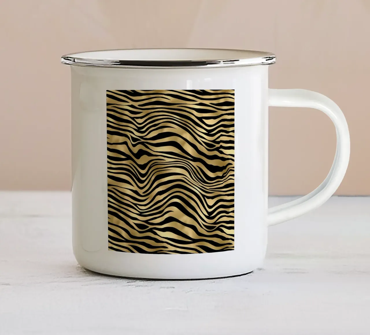 Motivo animale Oro 10 tazza in smalto da Yaso Design Animal