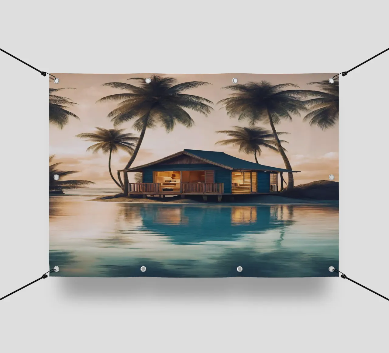Abendliche Karibikträume telo in pvc da Poster Dreams