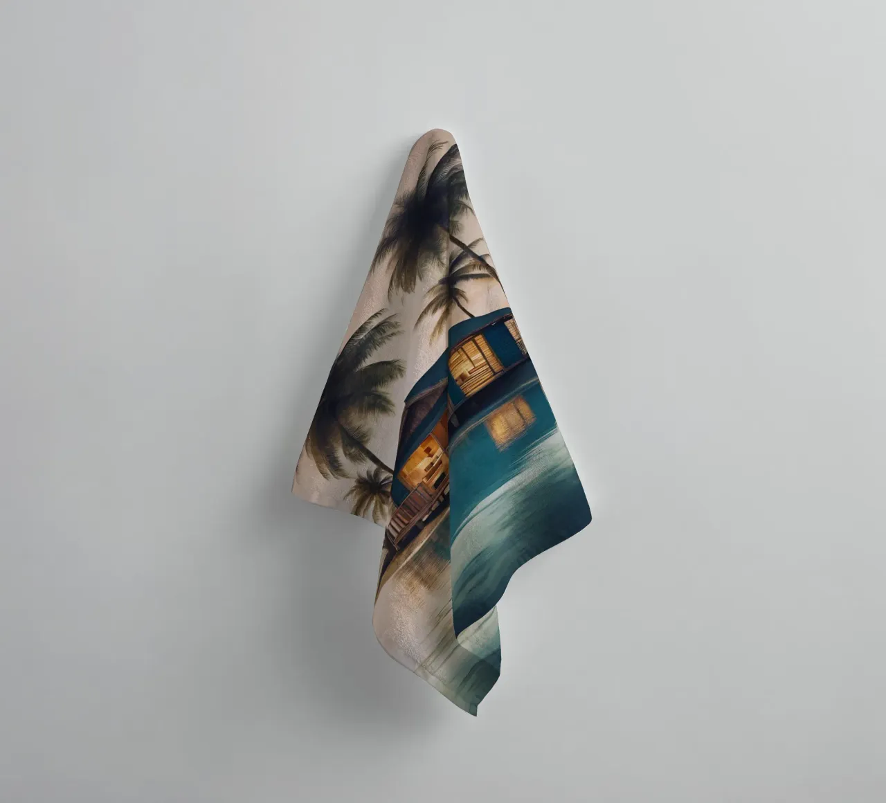 Abendliche Karibikträume asciugamano da bagno da Poster Dreams