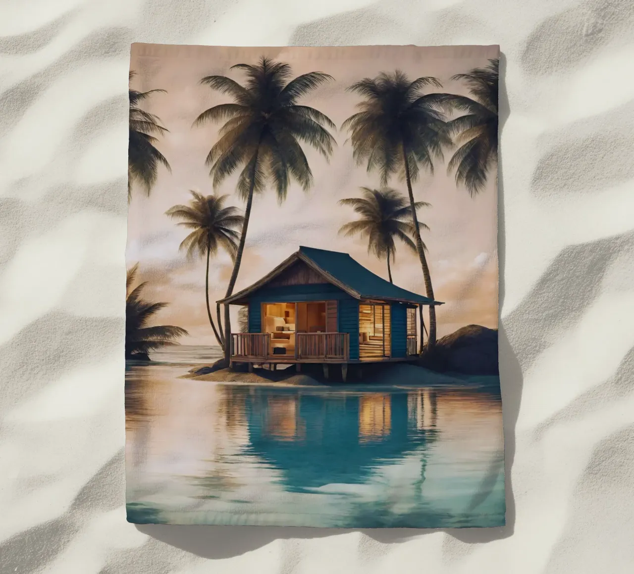 Abendliche Karibikträume telo mare da Poster Dreams