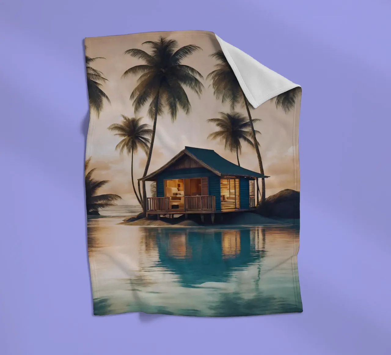 Abendliche Karibikträume coperta in pile da Poster Dreams