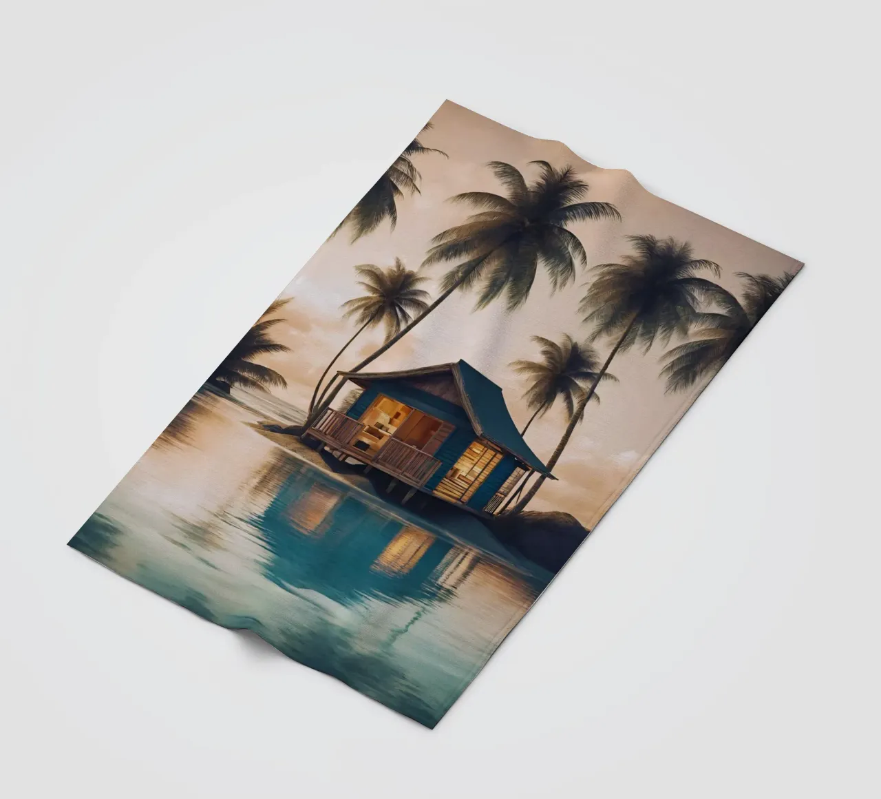 Abendliche Karibikträume coperta in pile da Poster Dreams