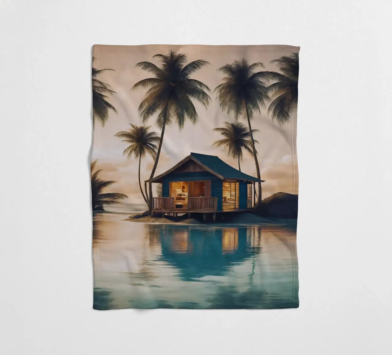 Abendliche Karibikträume coperta in pile da Poster Dreams